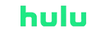 Hulu logo in green and gray