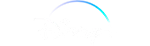 Stylized logo with blue arc